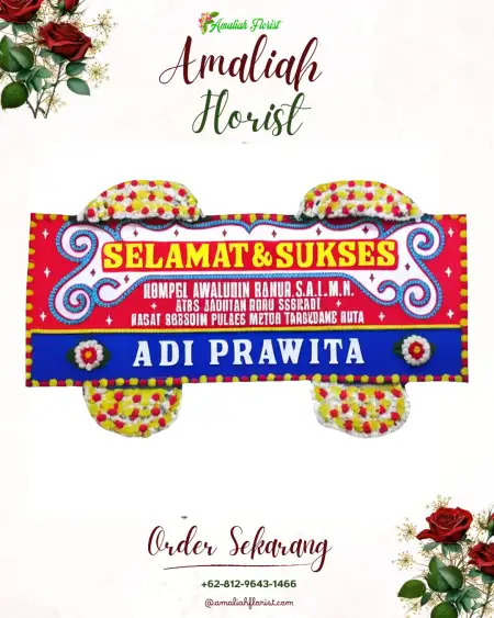 Papan Bunga Ucapan Selamat Tinggarjaya